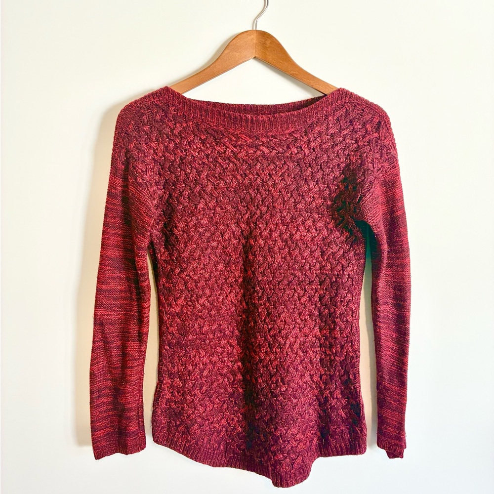 It’s Our Time Textured Knit Sweater – Women’s Medium